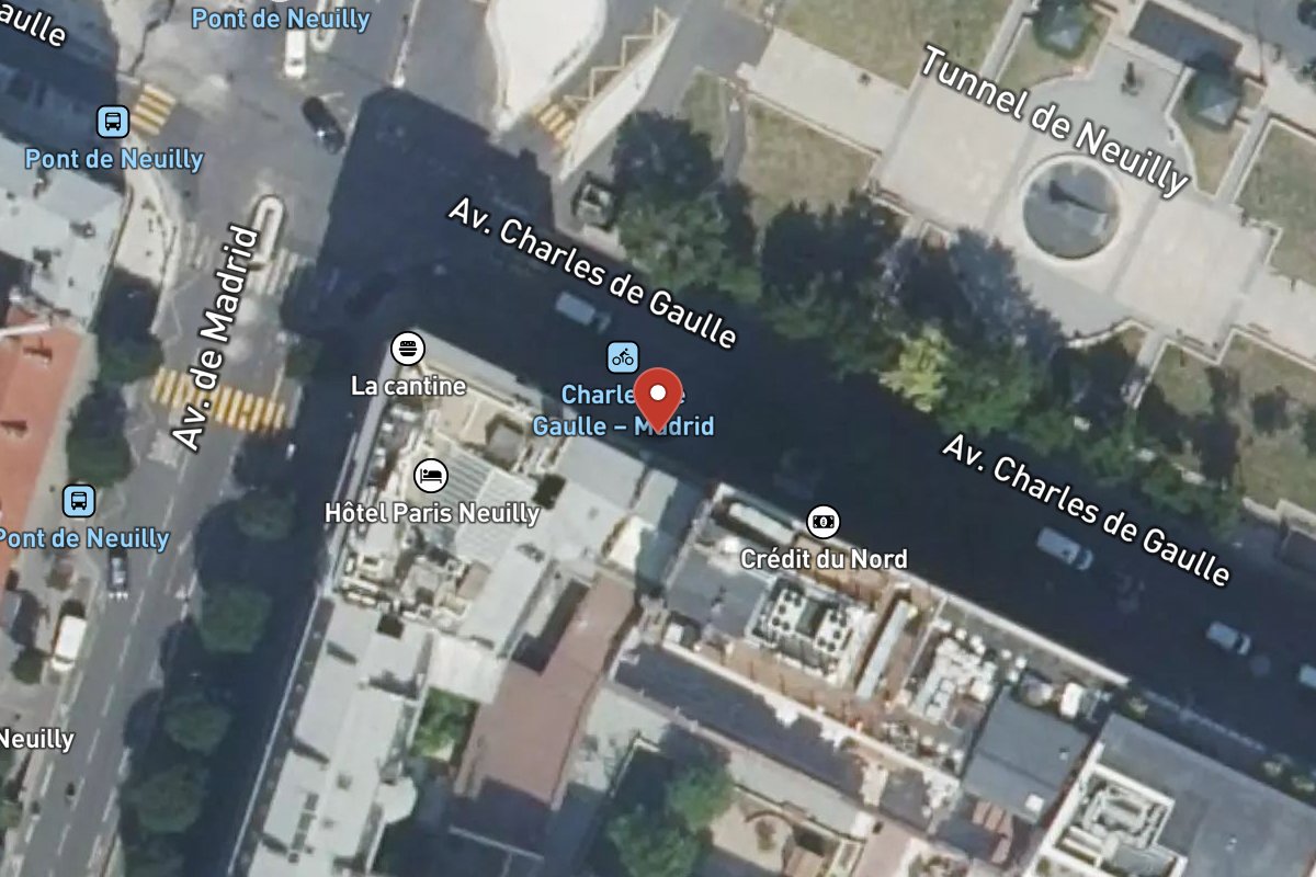 Vue satellite — 197 Avenue Charles de Gaulle