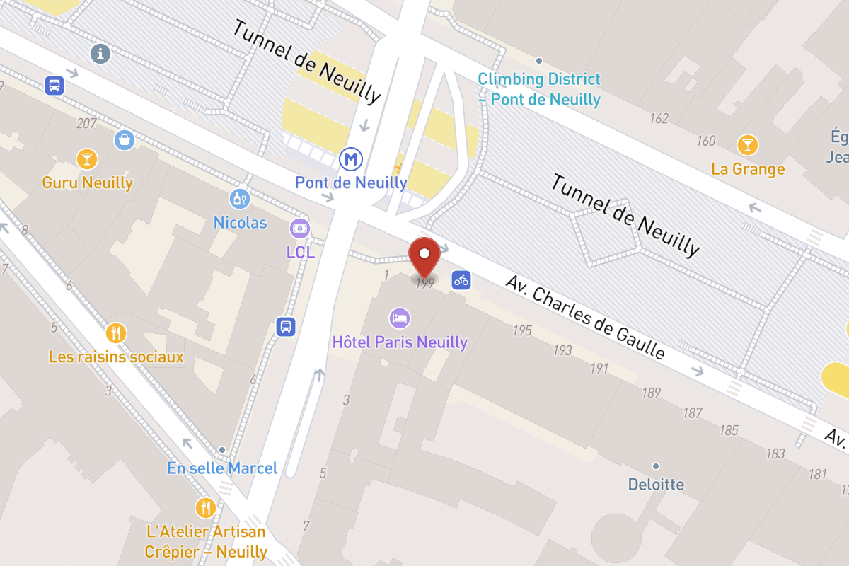 Plan de situation — 199 Avenue Charles de Gaulle