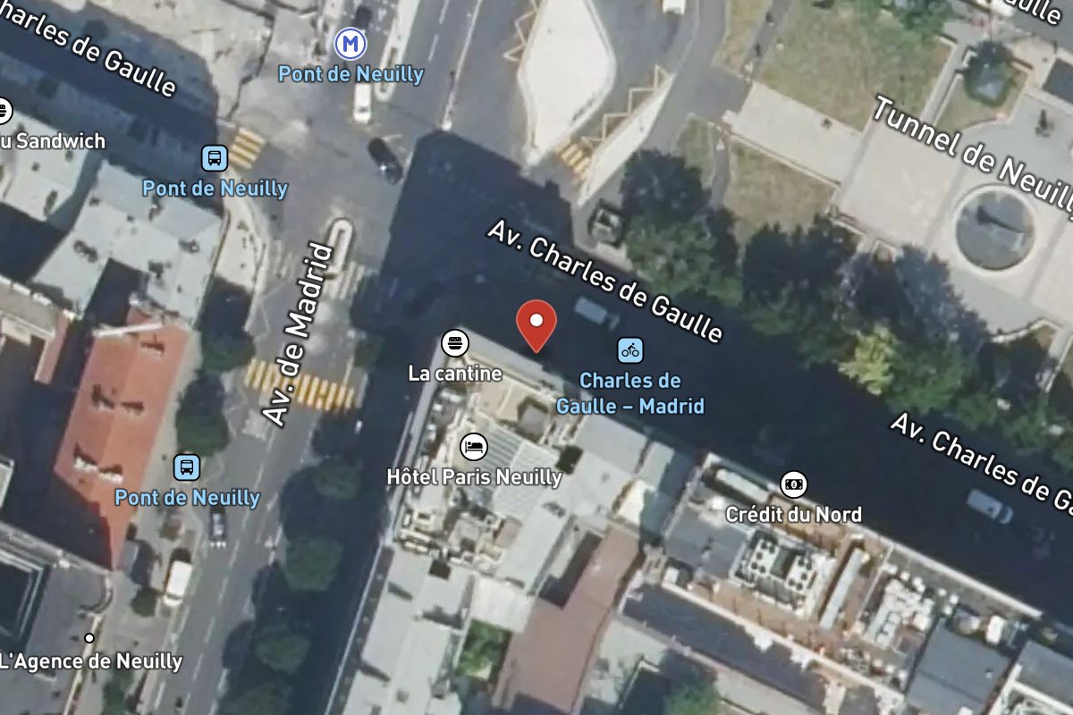 Vue satellite — 199 Avenue Charles de Gaulle