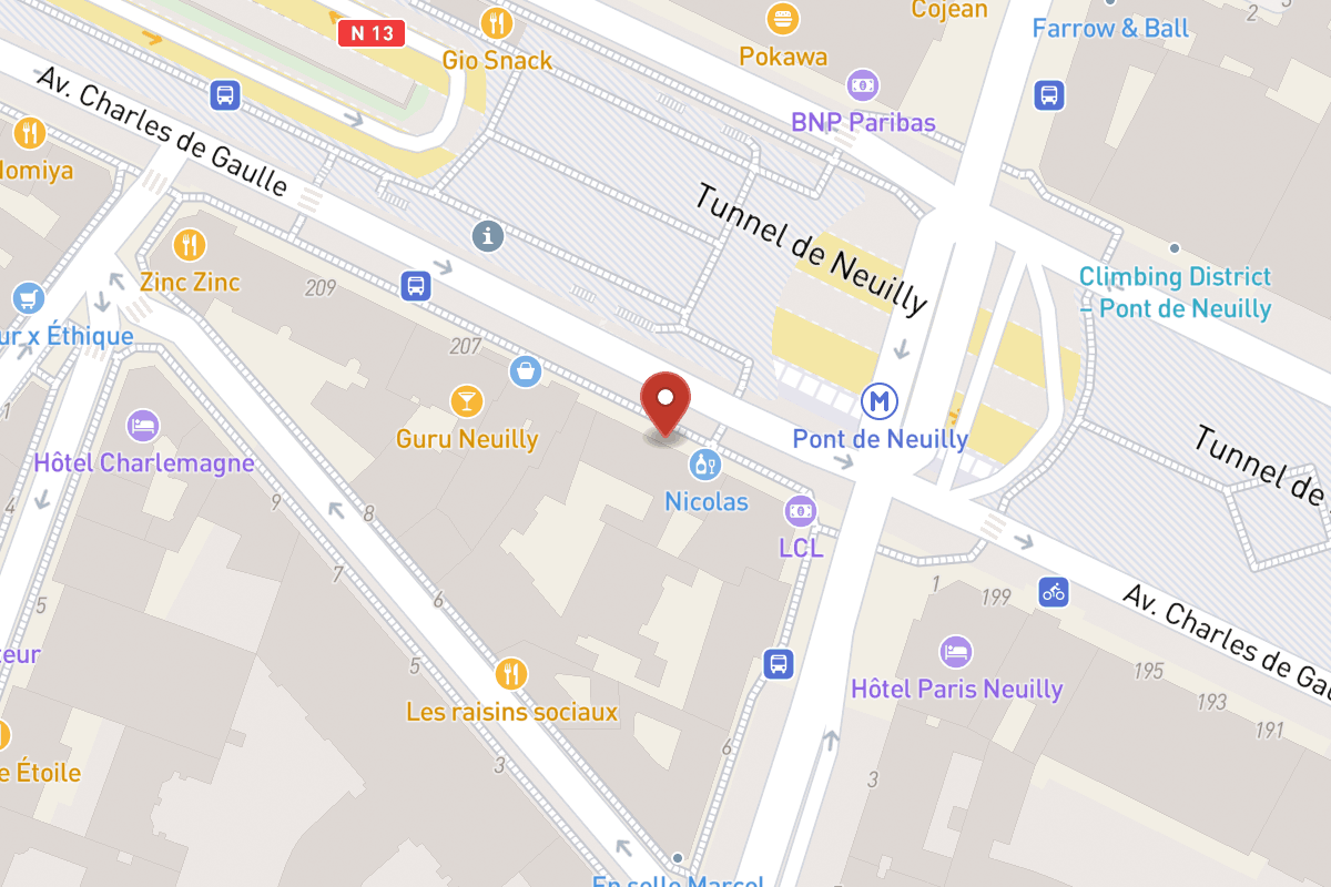 Plan de situation — 203 Avenue Charles de Gaulle