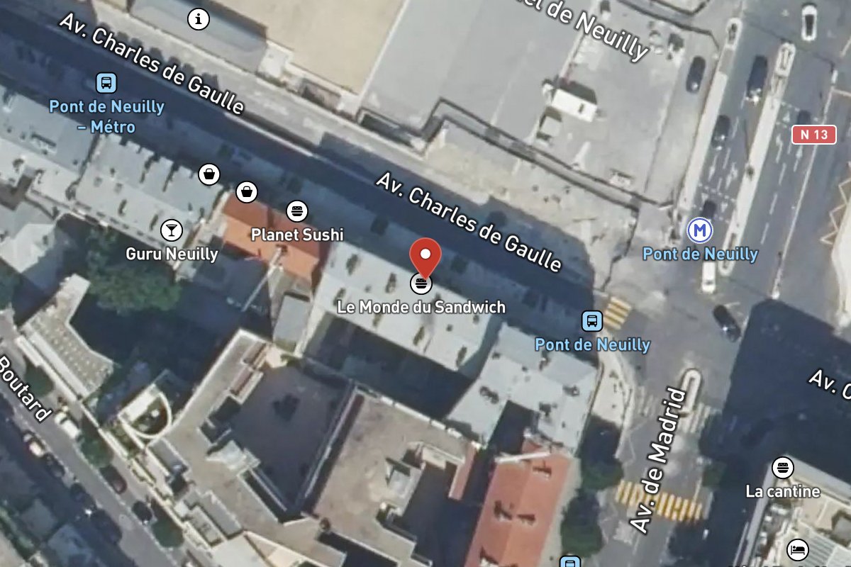 Vue satellite — 203 Avenue Charles de Gaulle