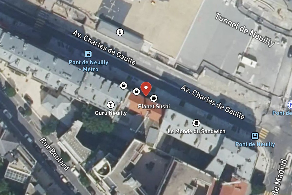 Vue satellite — 205 Avenue Charles de Gaulle