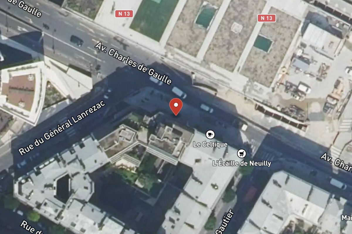 Vue satellite — 223 Avenue Charles de Gaulle