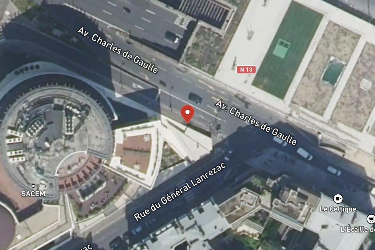 Vue satellite — 225 Avenue Charles de Gaulle