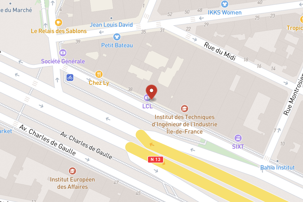 Plan de situation — 36 Avenue Charles de Gaulle