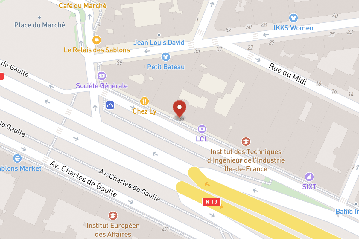 Plan de situation — 38 Avenue Charles de Gaulle