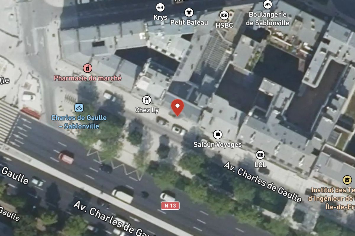 Vue satellite — 40 Avenue Charles de Gaulle