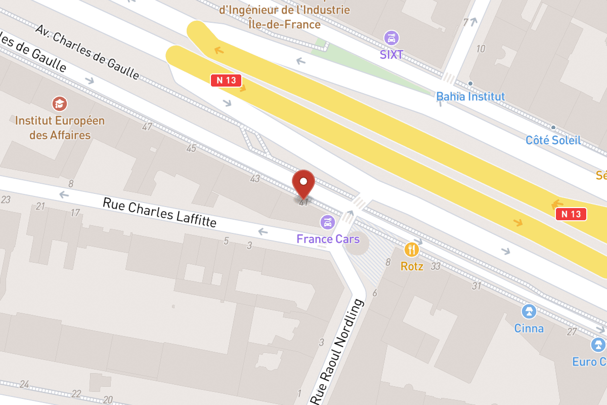 Plan de situation — 41 Avenue Charles de Gaulle