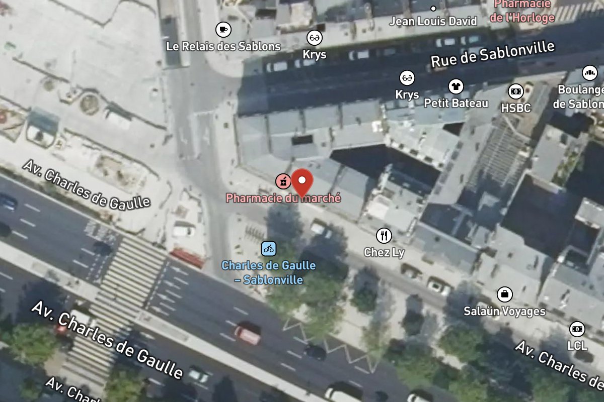 Vue satellite — 44 Avenue Charles de Gaulle