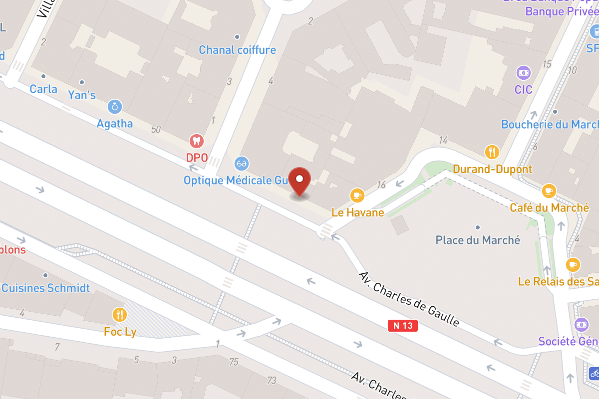 Plan de situation — 46 Avenue Charles de Gaulle
