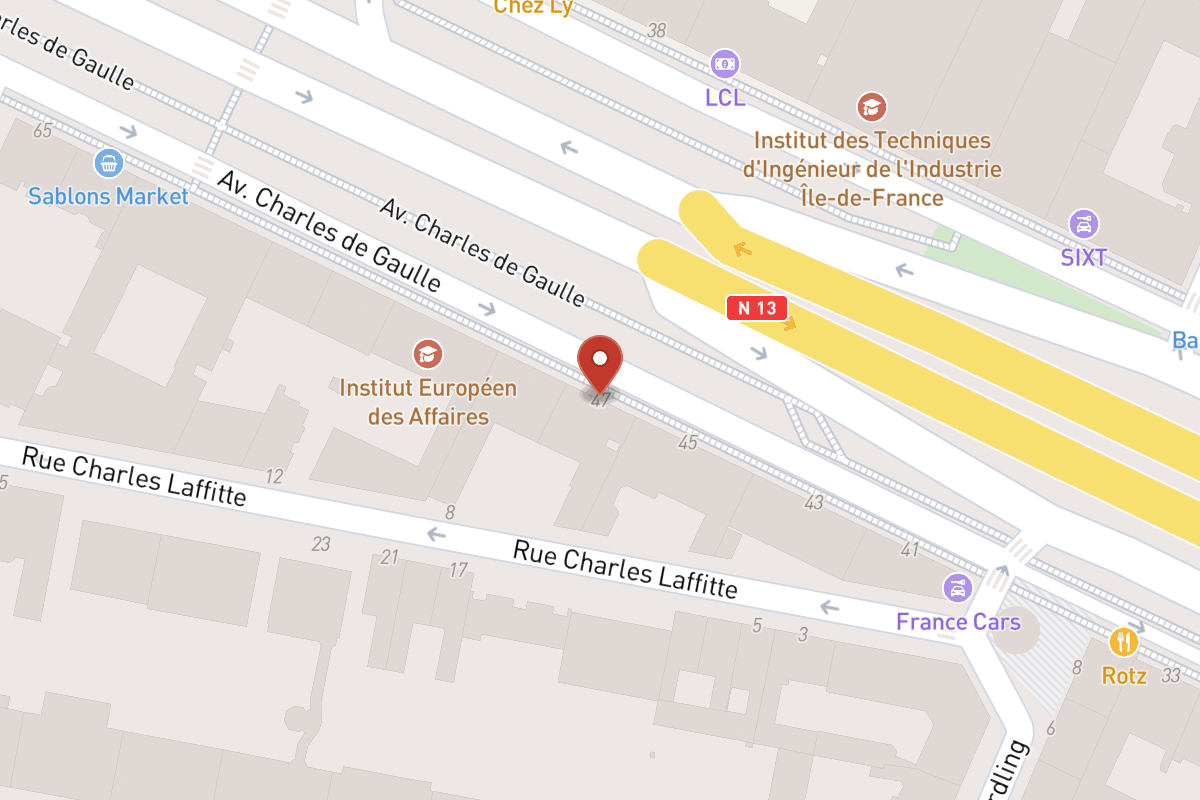 Plan de situation — 47 Avenue Charles de Gaulle