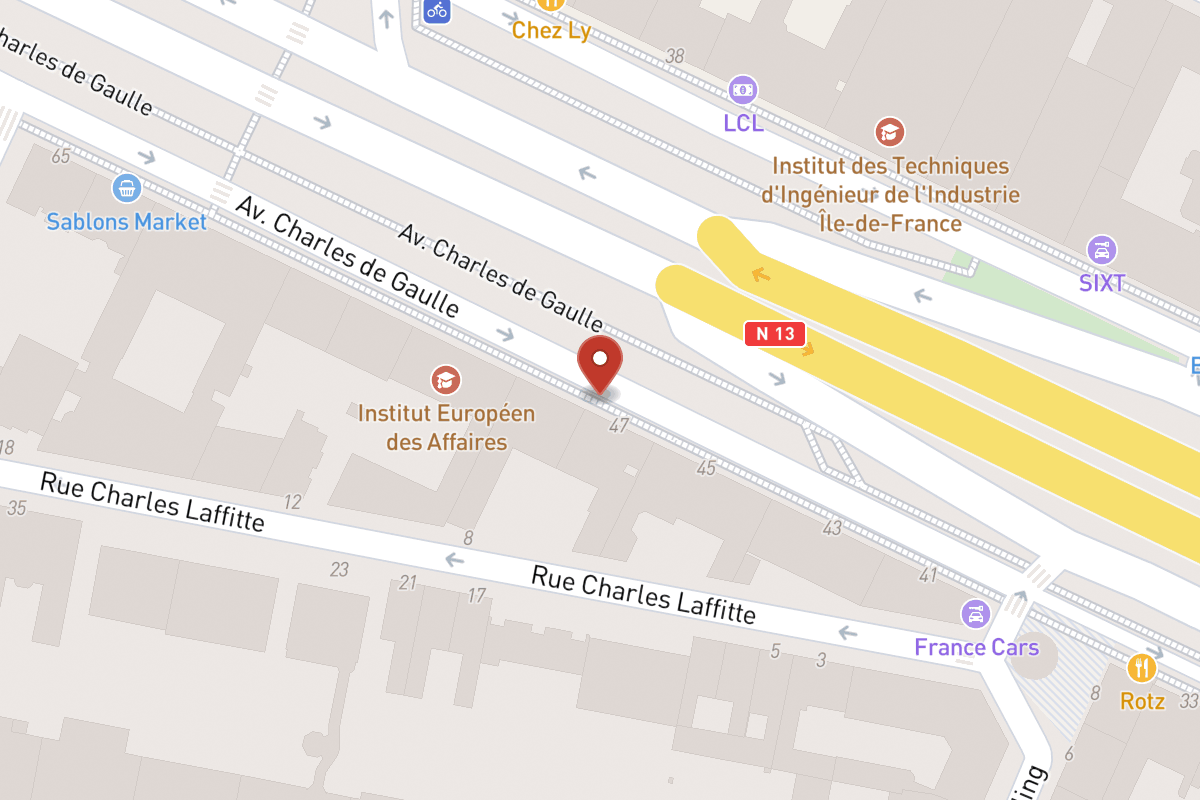 Plan de situation — 51 Avenue Charles de Gaulle
