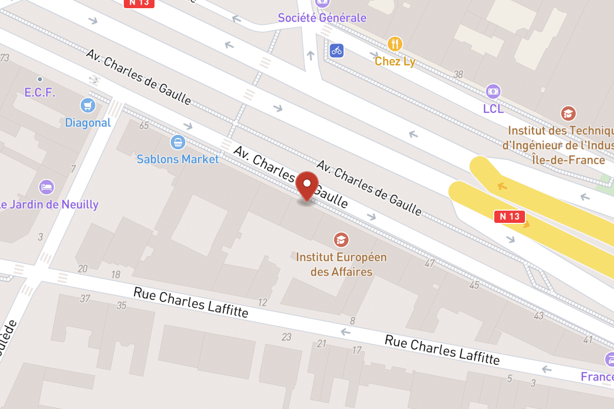 Plan de situation — 55 Avenue Charles de Gaulle