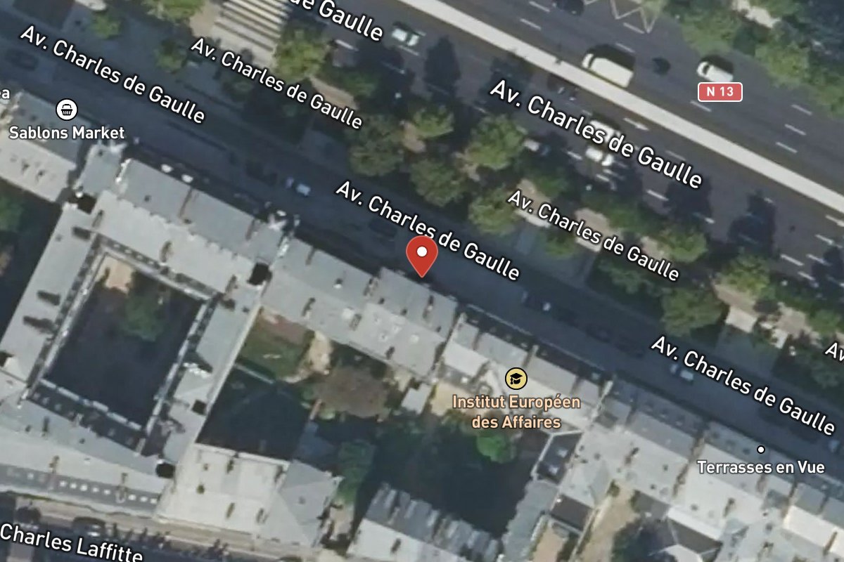 Vue satellite — 55 Avenue Charles de Gaulle
