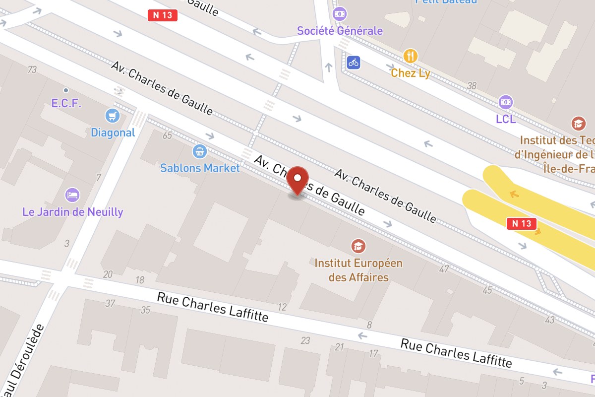Plan de situation — 57 Avenue Charles de Gaulle