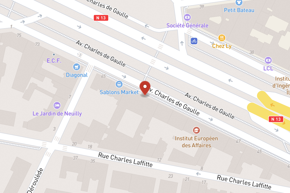 Plan de situation — 61 Avenue Charles de Gaulle