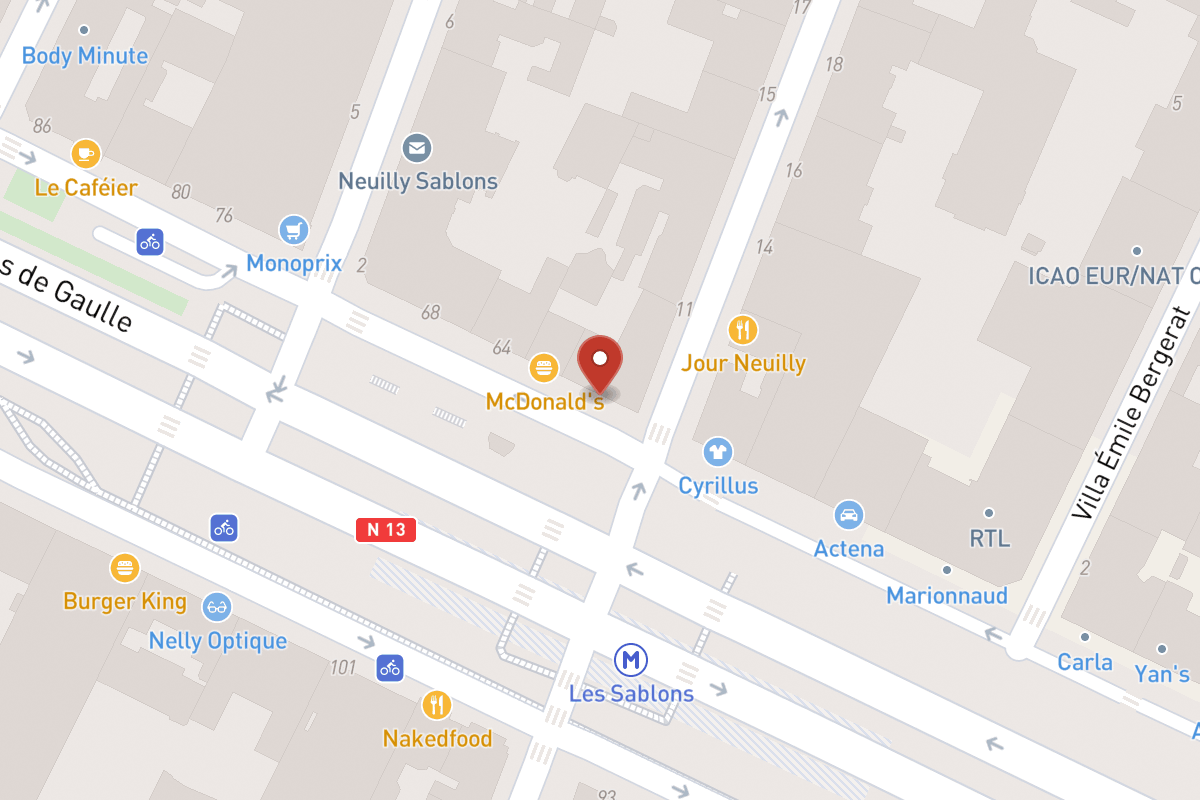 Plan de situation — 62 Avenue Charles de Gaulle