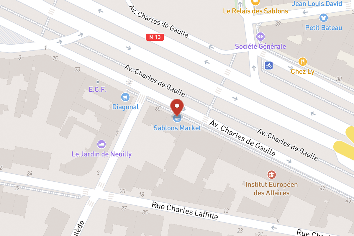Plan de situation — 63 Avenue Charles de Gaulle