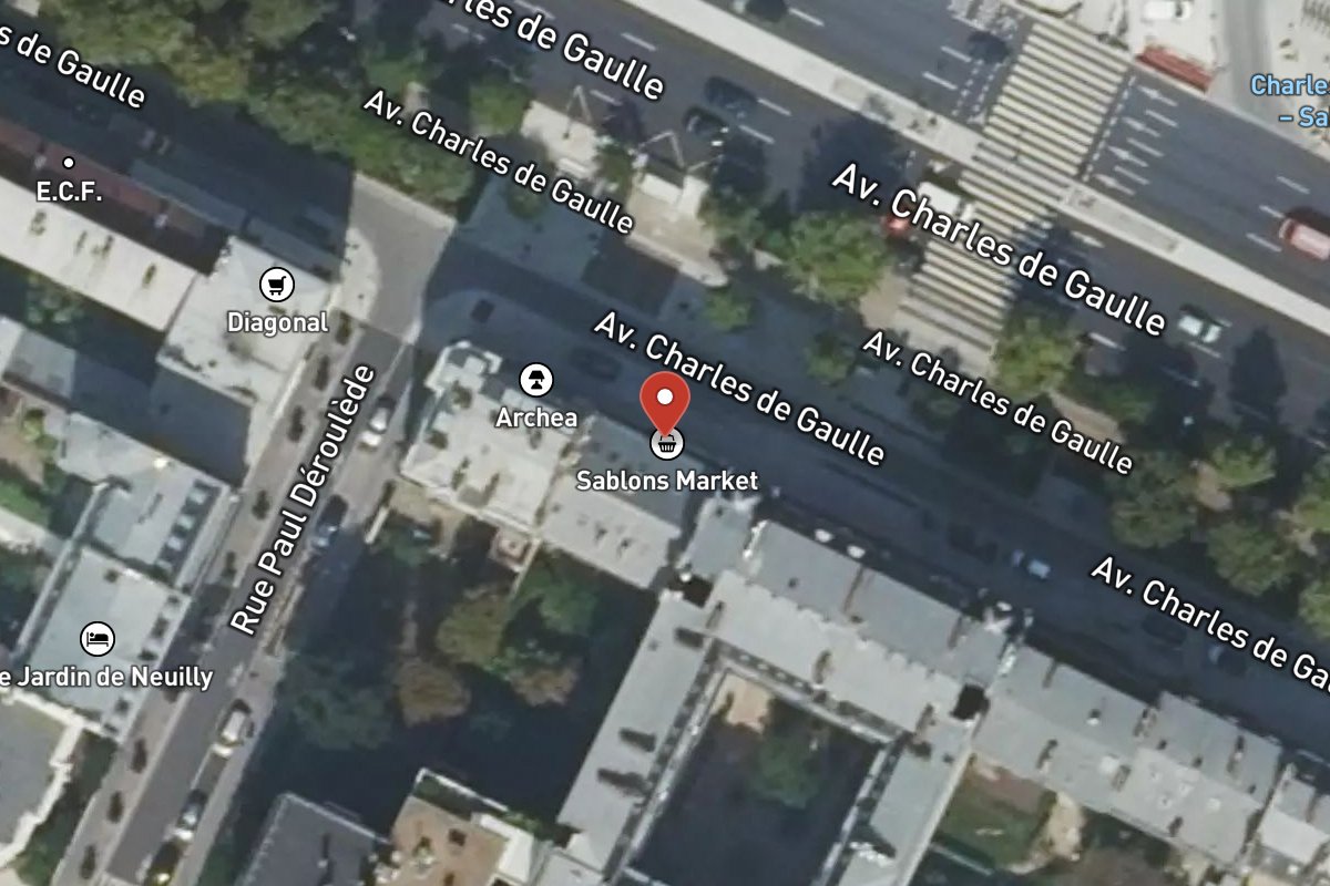 Vue satellite — 63 Avenue Charles de Gaulle