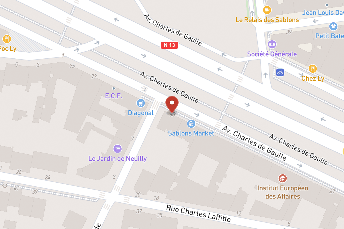 Plan de situation — 65 Avenue Charles de Gaulle