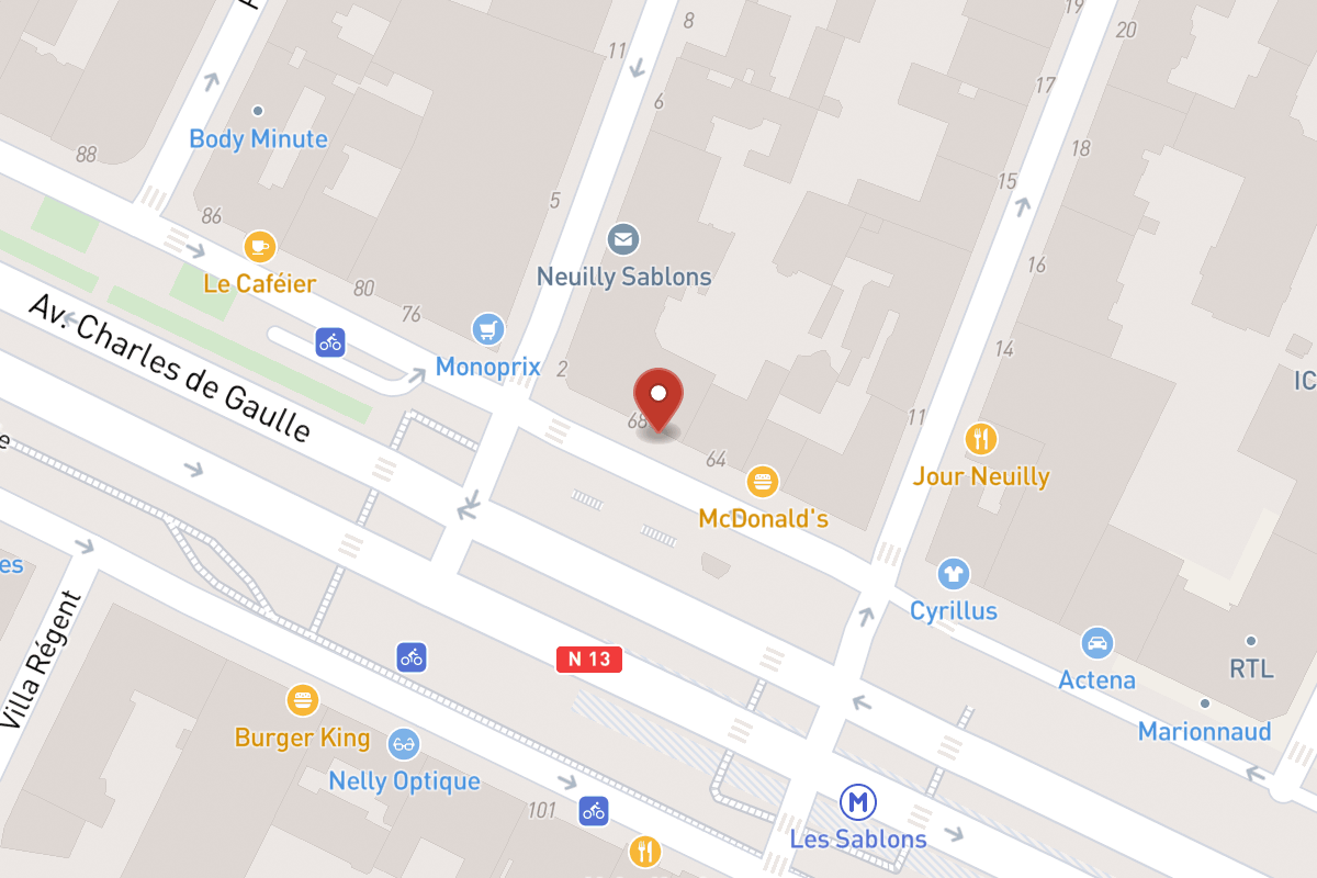 Plan de situation — 66 Avenue Charles de Gaulle