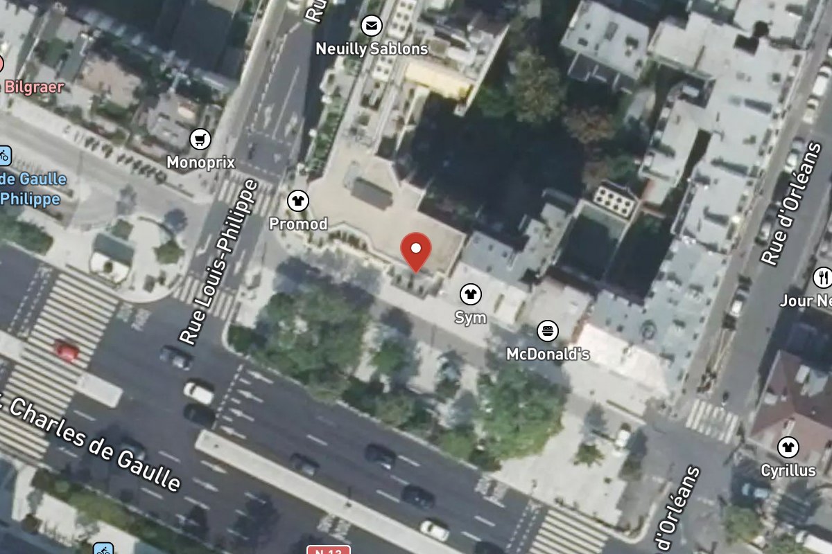 Vue satellite — 66 Avenue Charles de Gaulle