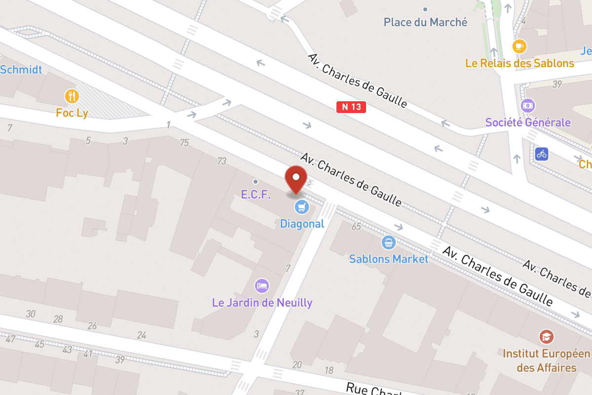 Plan de situation — 69 Avenue Charles de Gaulle