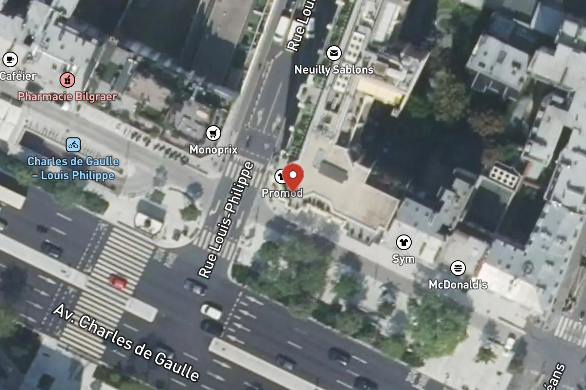Vue satellite — 70 Avenue Charles de Gaulle