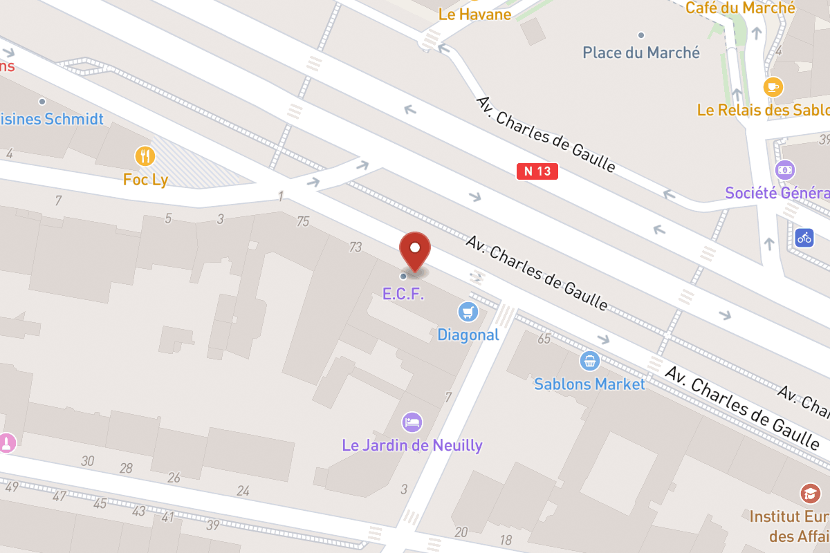 Plan de situation — 71 Avenue Charles de Gaulle
