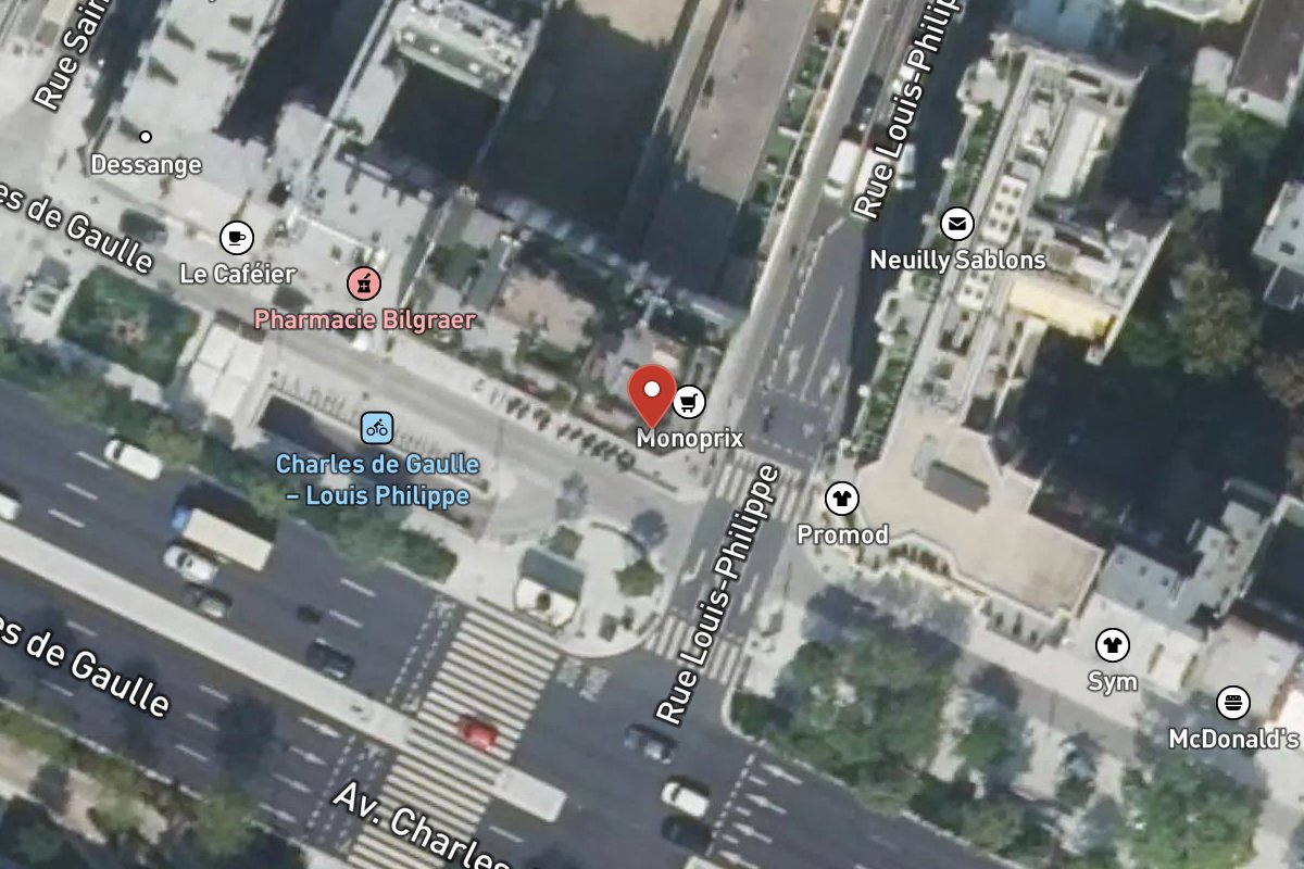 Vue satellite — 72 Avenue Charles de Gaulle