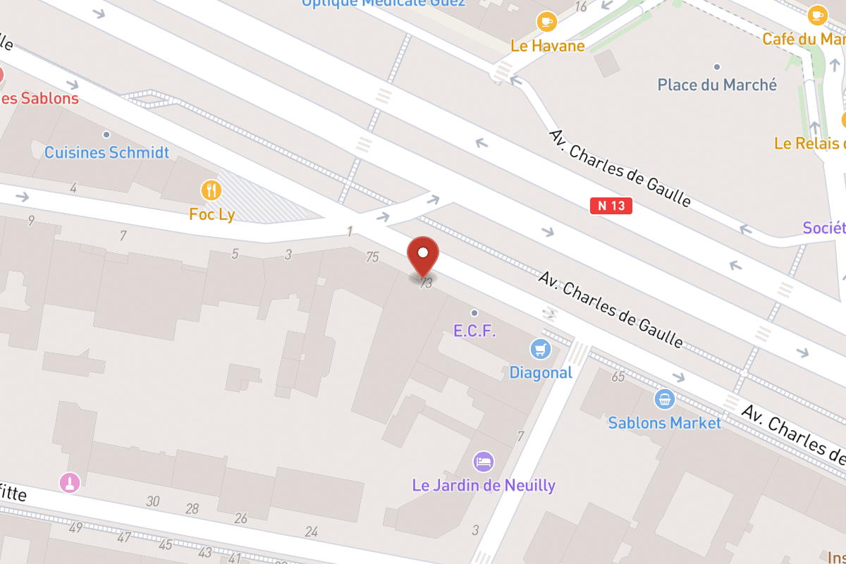 Plan de situation — 73 Avenue Charles de Gaulle