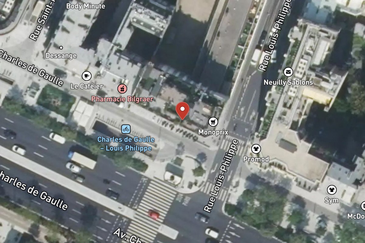 Vue satellite — 74 Avenue Charles de Gaulle