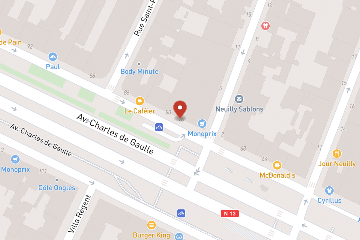Plan de situation — 76 Avenue Charles de Gaulle