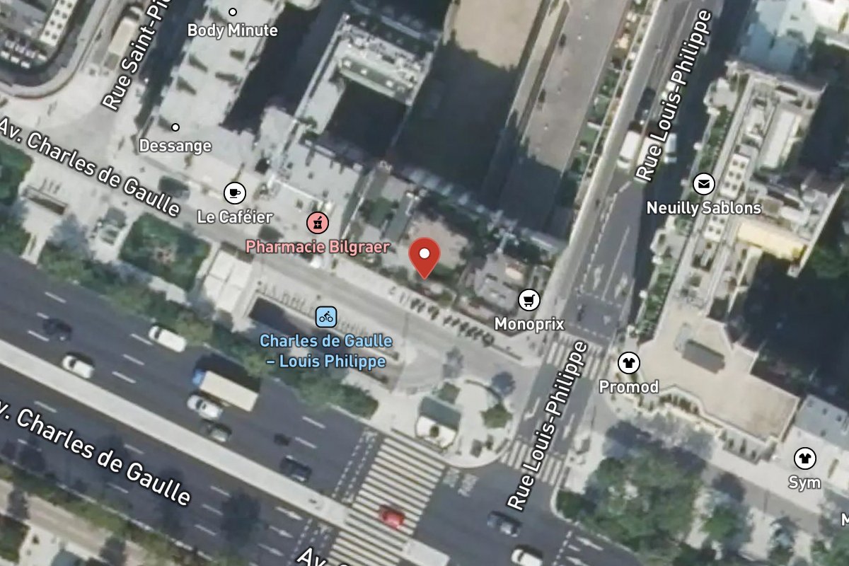 Vue satellite — 76 Avenue Charles de Gaulle