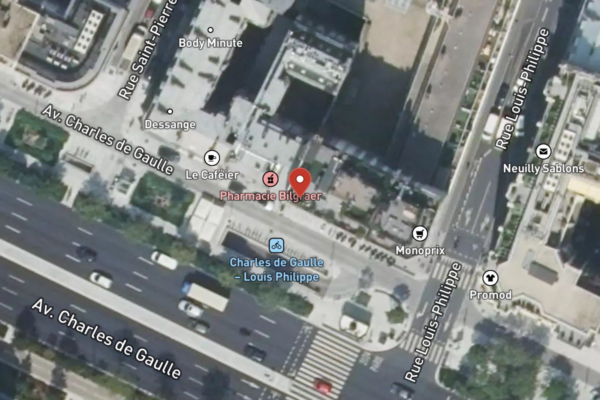Vue satellite — 80 Avenue Charles de Gaulle