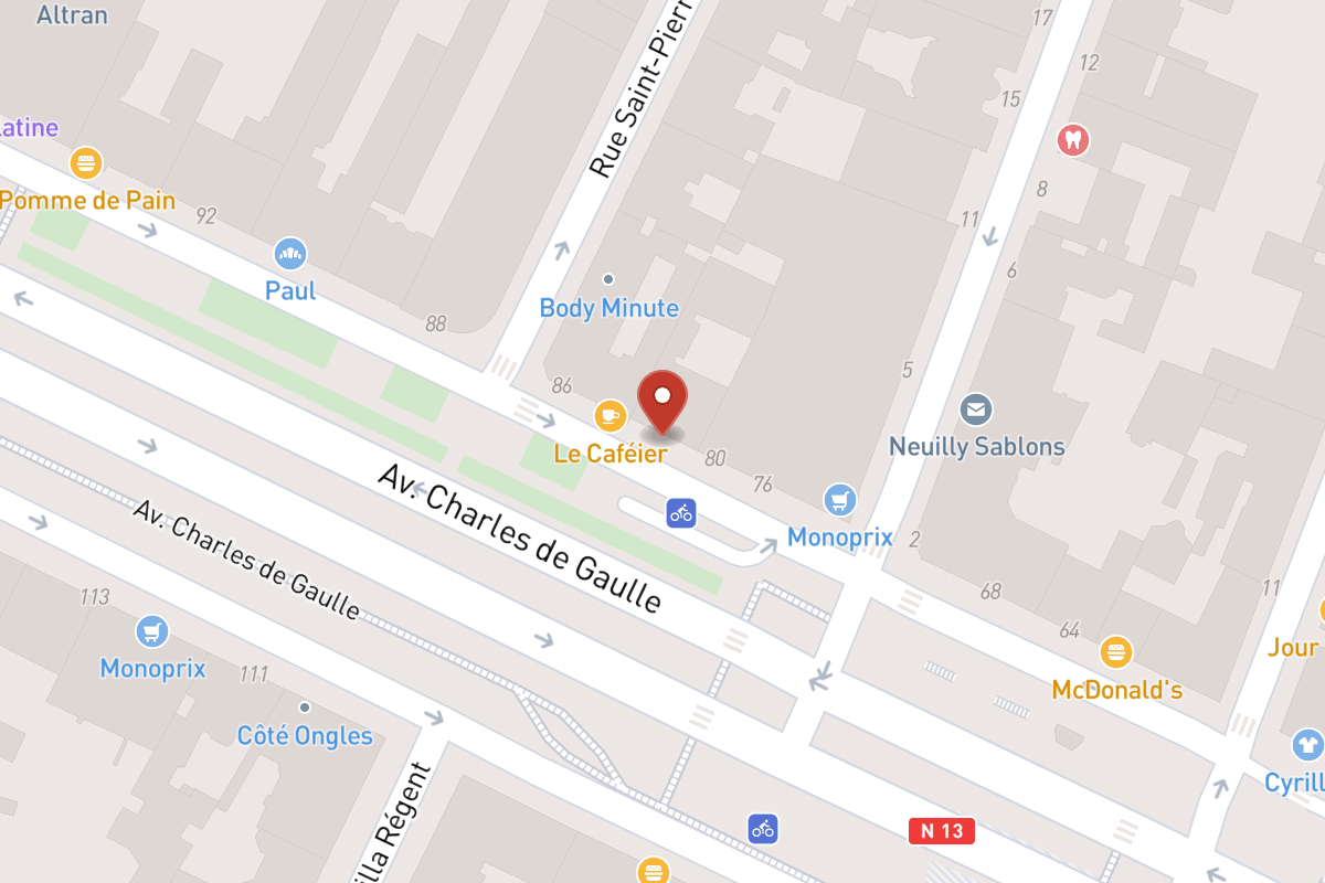 Plan de situation — 82 Avenue Charles de Gaulle