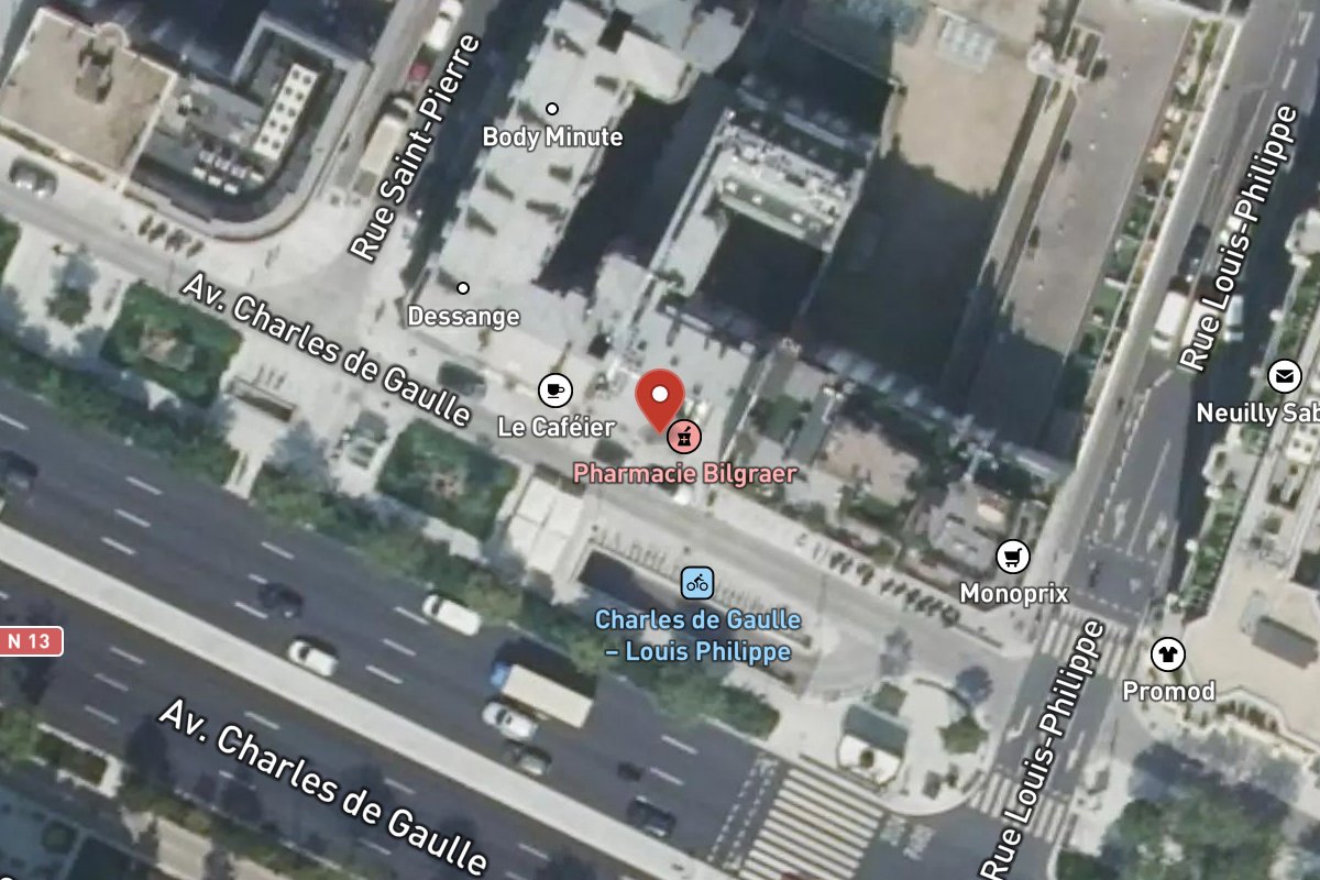 Vue satellite — 82 Avenue Charles de Gaulle