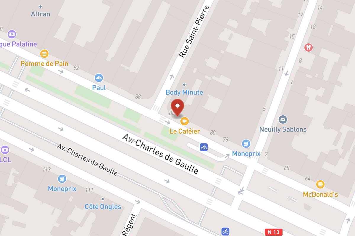 Plan de situation — 84 Avenue Charles de Gaulle