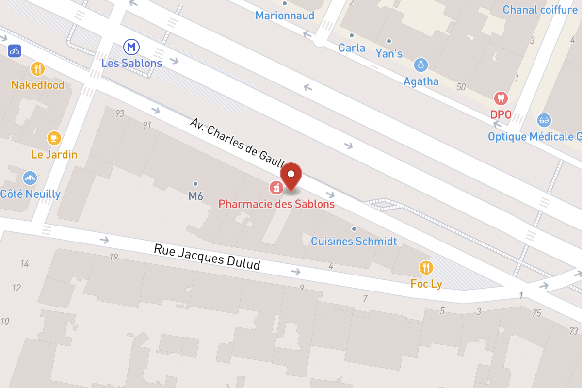 Plan de situation — 85 Avenue Charles de Gaulle