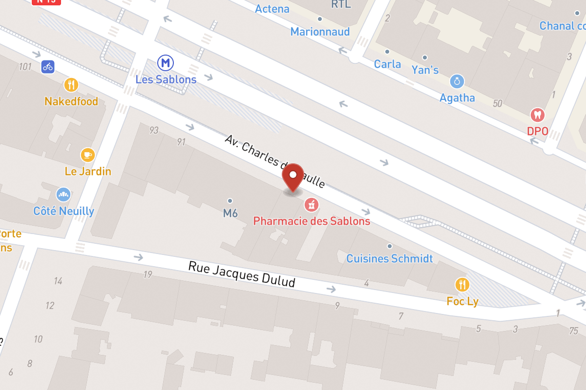 Plan de situation — 87 Avenue Charles de Gaulle