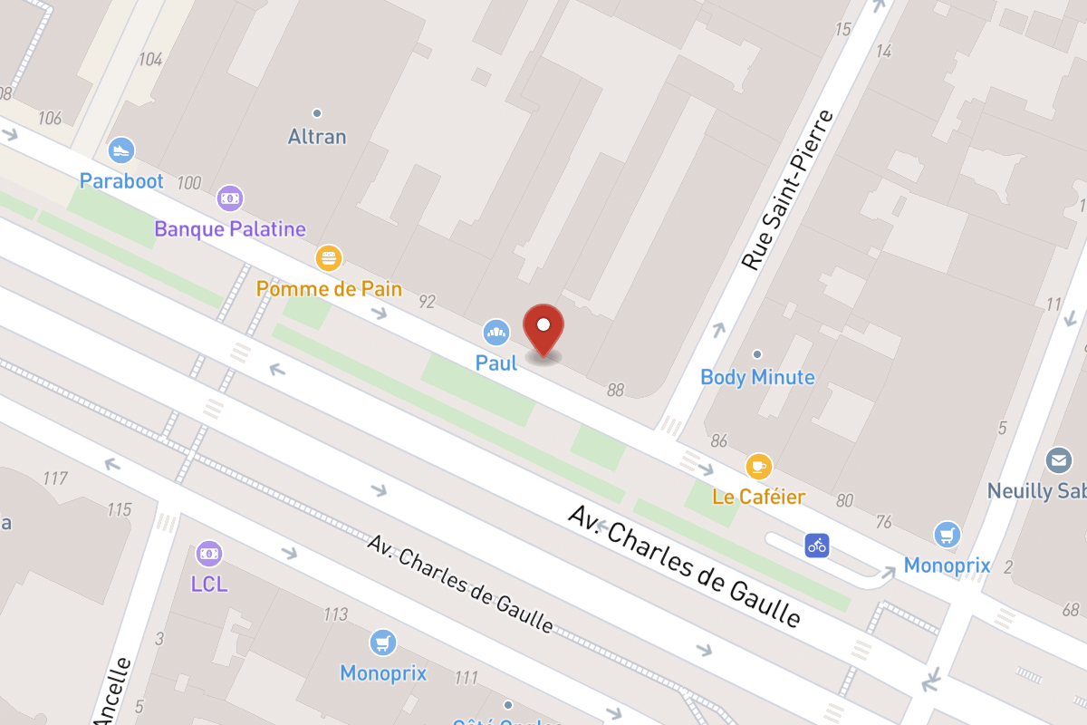 Plan de situation — 88BIS Avenue Charles de Gaulle
