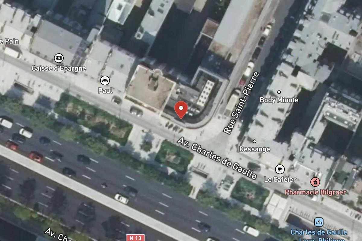 Vue satellite — 88 Avenue Charles de Gaulle