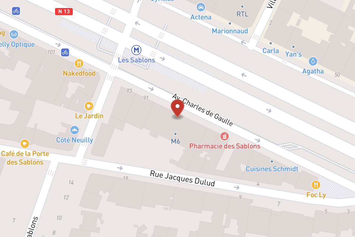 Plan de situation — 89 Avenue Charles de Gaulle