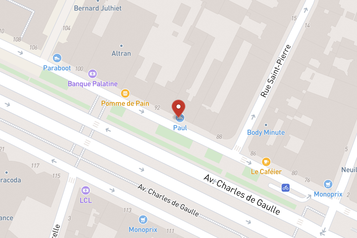 Plan de situation — 90 Avenue Charles de Gaulle