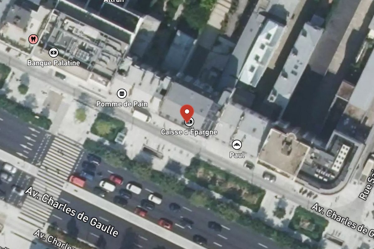 Vue satellite — 92 Avenue Charles de Gaulle