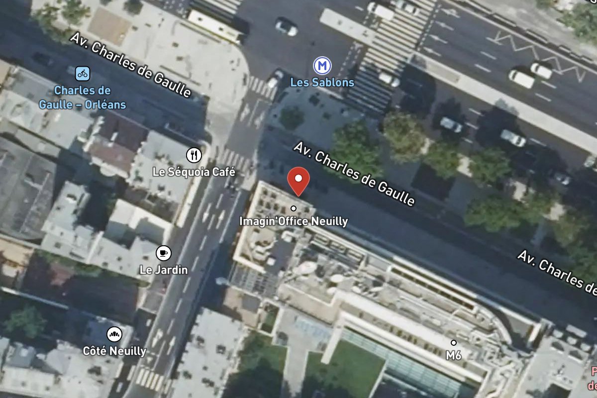 Vue satellite — 93 Avenue Charles de Gaulle