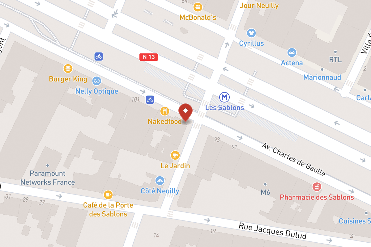 Plan de situation — 95 Avenue Charles de Gaulle