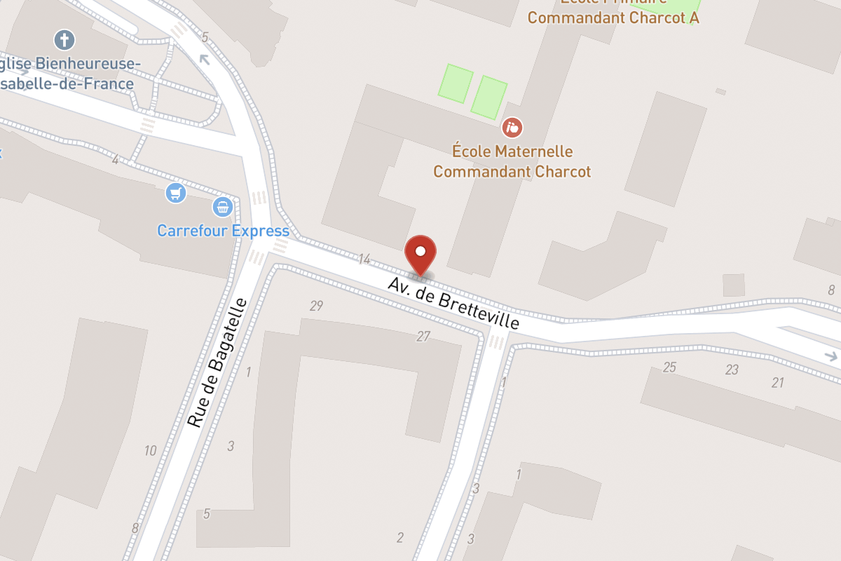 Plan de situation — 12 Avenue de Bretteville