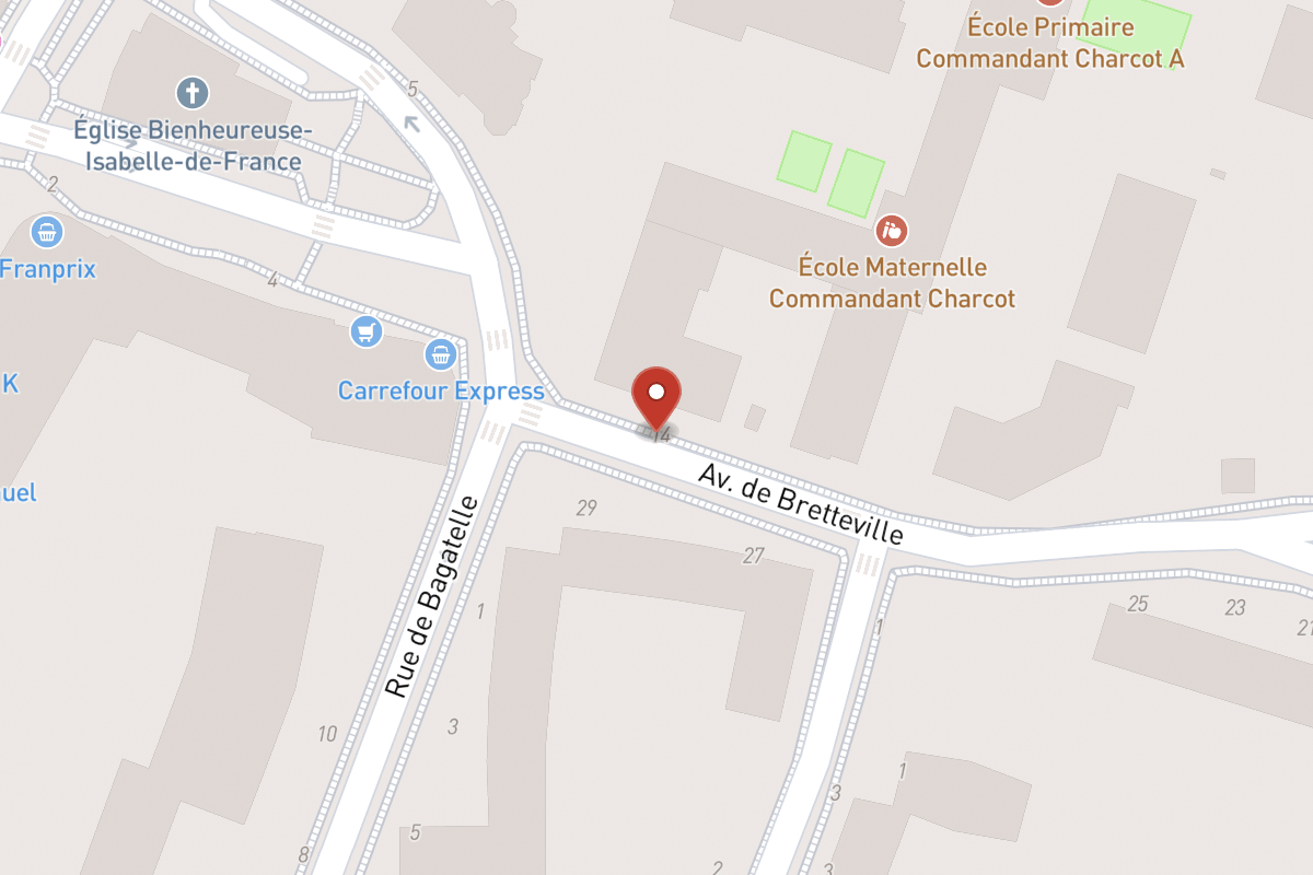 Plan de situation — 14 Avenue de Bretteville