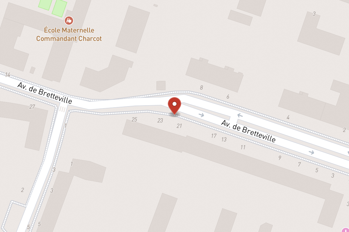 Plan de situation — 23 Avenue de Bretteville